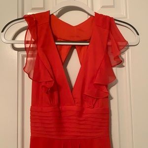 Orange/red formal dress